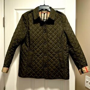 Burberry Brit green quilted jacket